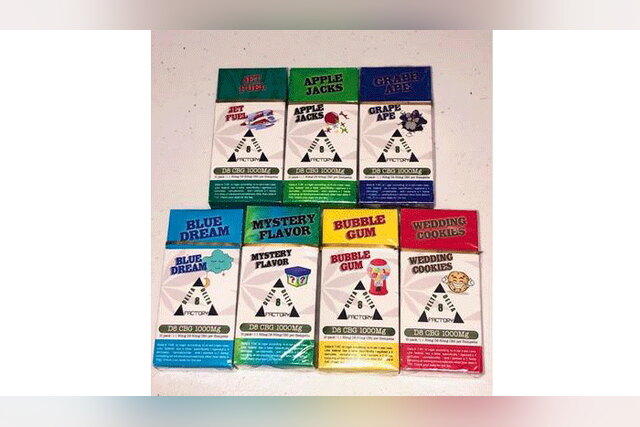 Delta 8 Factory delta-8 THC + CBG cigarette packs in several flavors